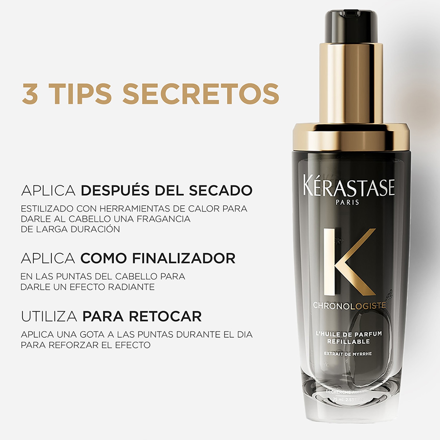 CHRONOLOGISTE PERFUME CAPILAR QUE APORTA BRILLO AL CABELLO CHRONOLOGISTE HUILE DE PARFUM (ACEITE PARA CABELLO)
